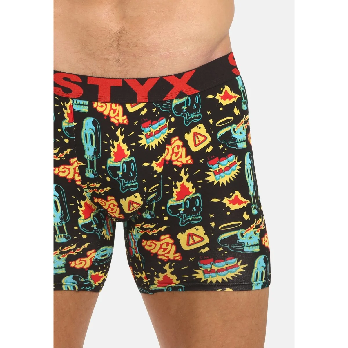 Styx Pánské boxerky long art sportovní guma toohot (UN1458) L
