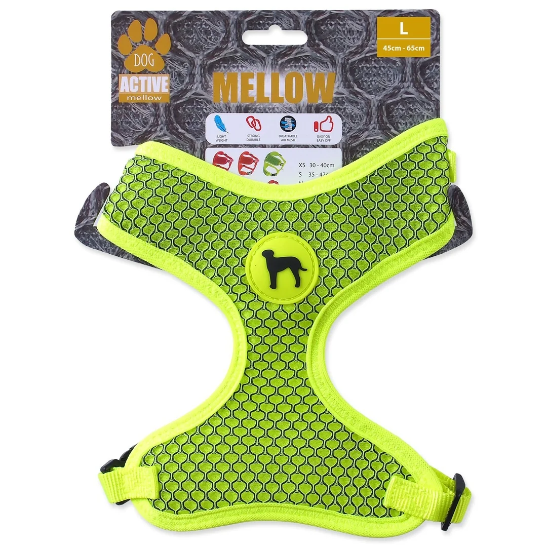 Active Dog Postroj Mellow L limetka 2x45-65cm