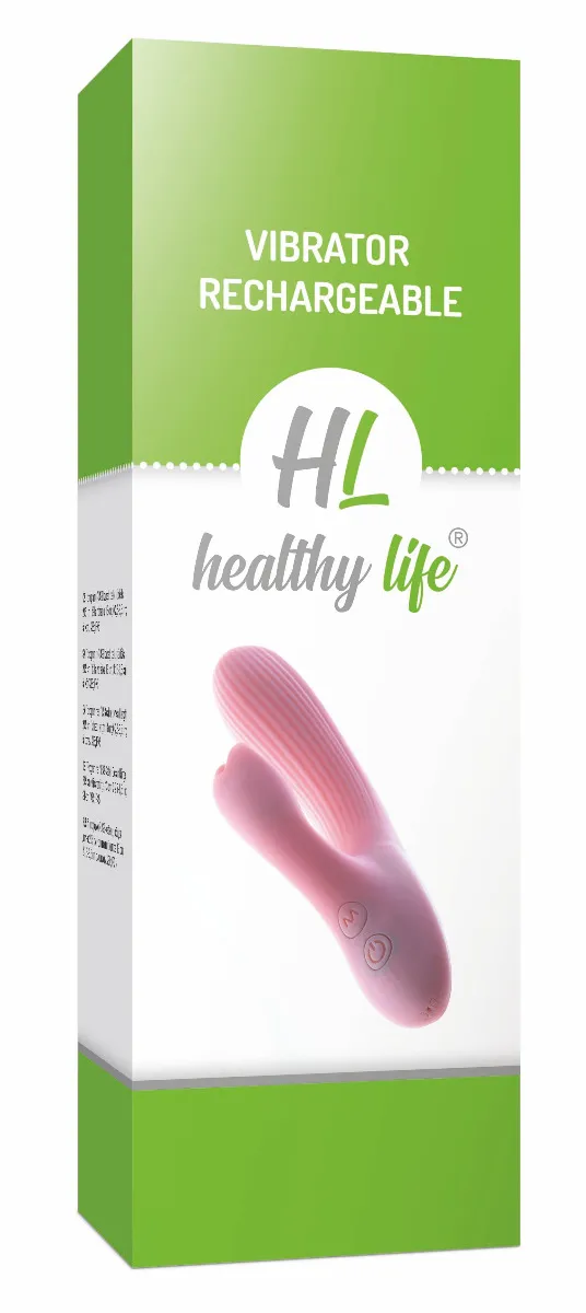 Healthy life Vibrator Rechargeable candy pink 