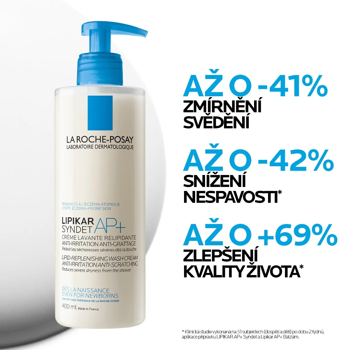La Roche-Posay Lipikar Syndet AP+ čisticí krémový gel 400 ml