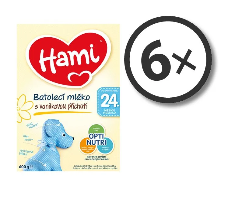 Hami 24+ Vanilka 600g 6-pack