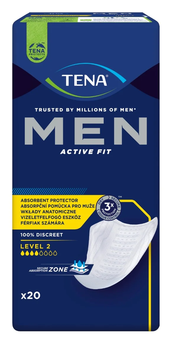 Tena Men Level 2 inkontinenční vložky pro muže 20 ks