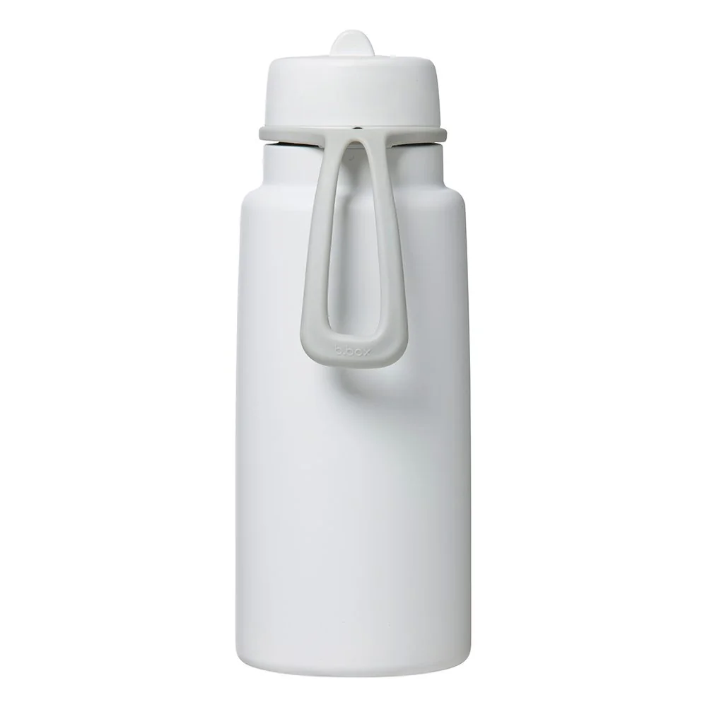 B.BOX Nerezová termolahev s brčkem 1l - white out