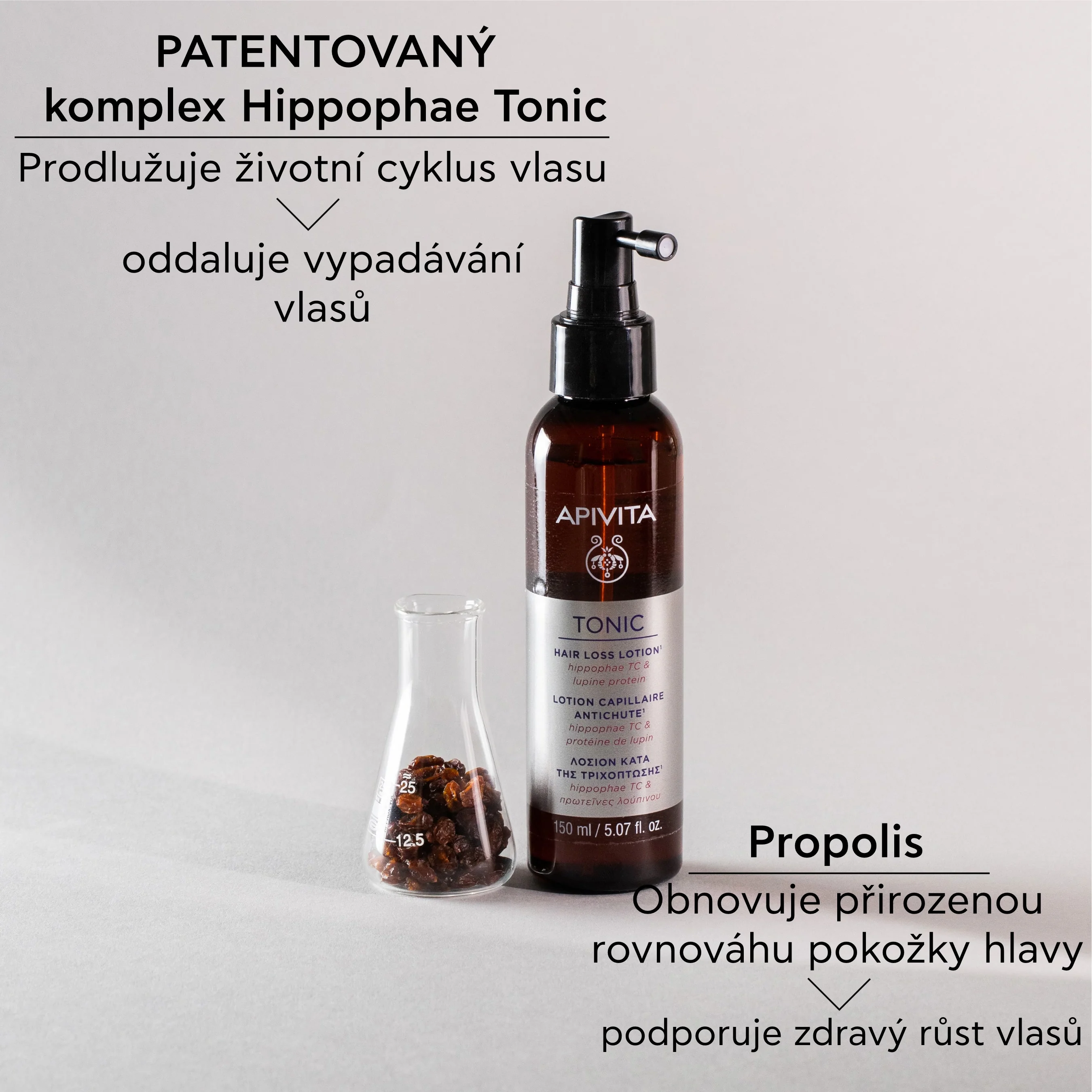 APIVITA Tonic Lotion sprej proti vypadávání vlasů 150 ml