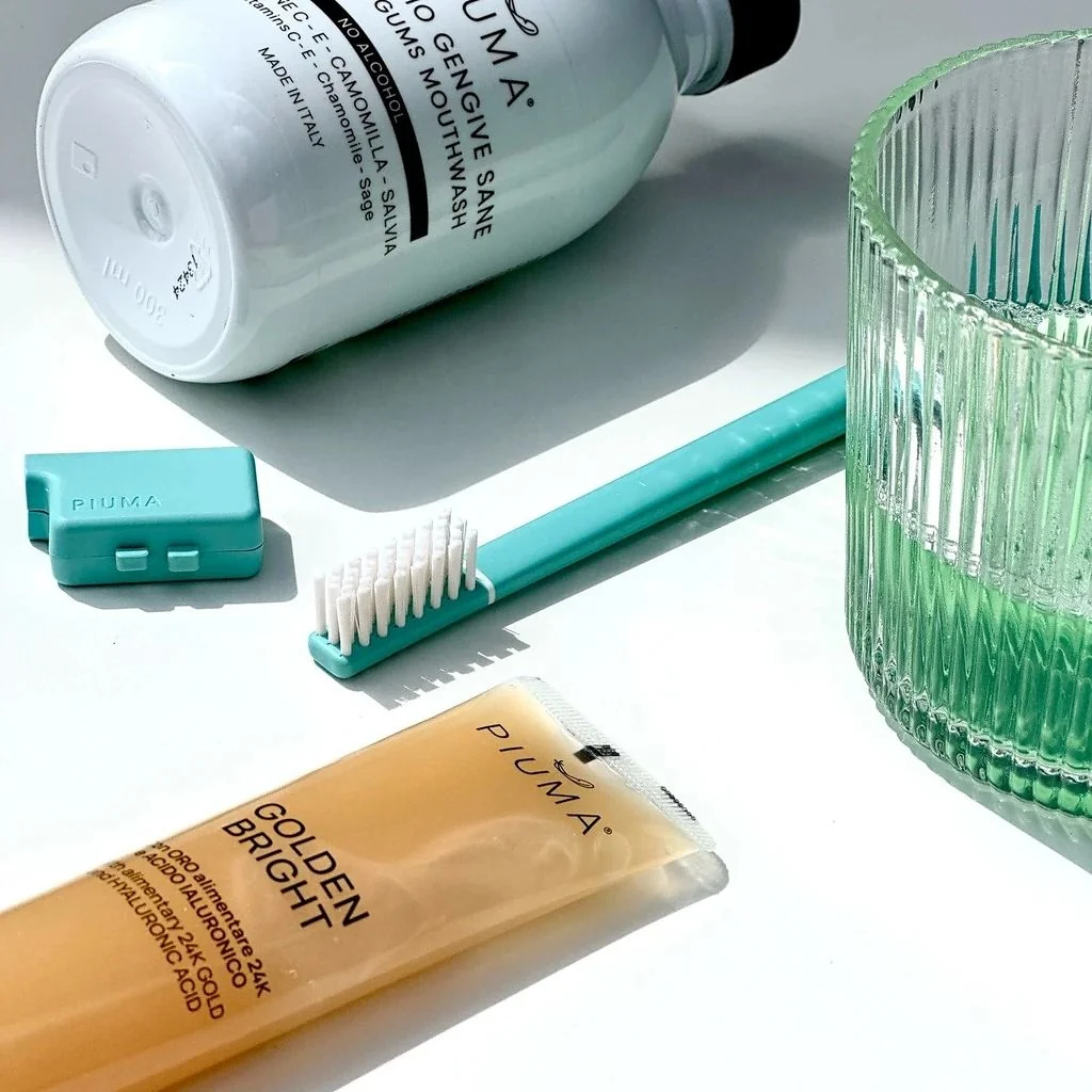 Piuma Přírodní zubní pasta Golden Bright 75 ml