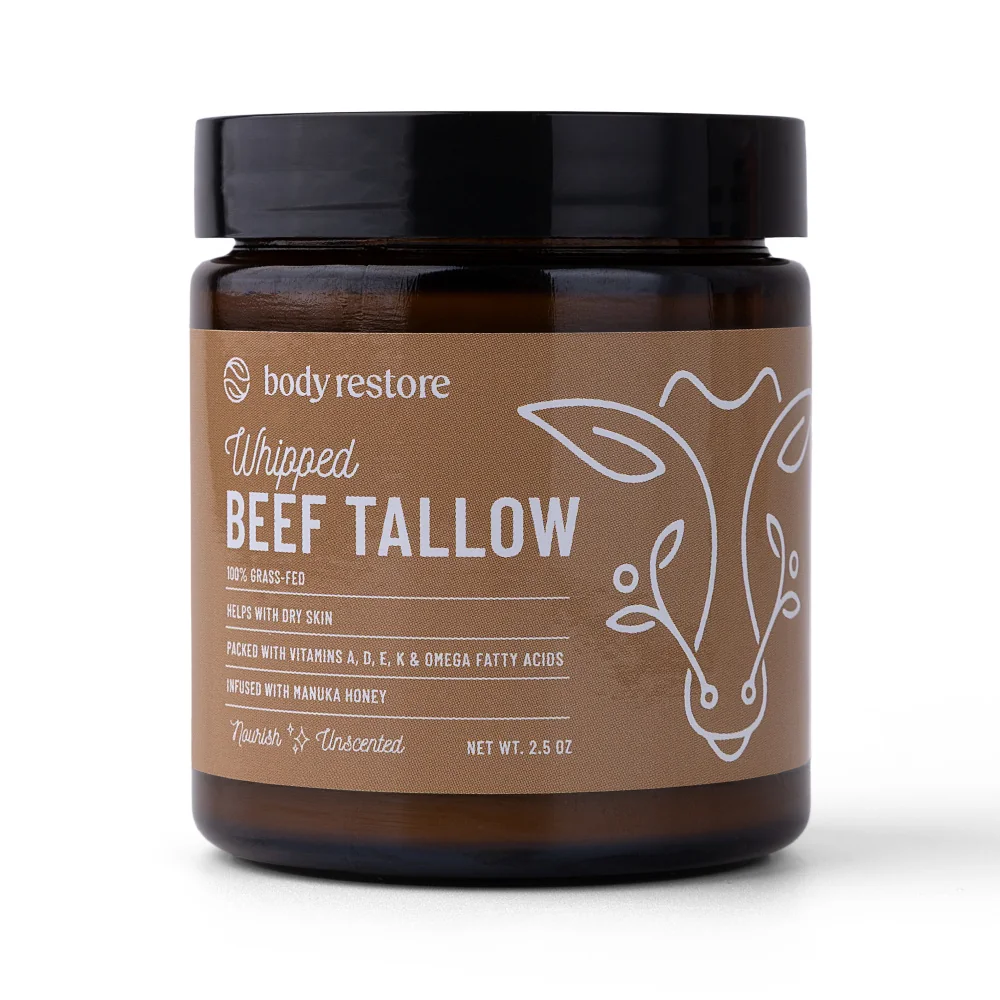 Body Restore Našlehaný tělový krém z hovězího loje bez parfemace 71 g
