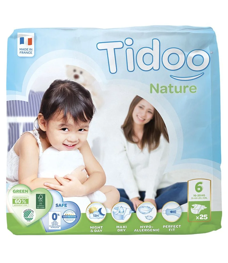 Tidoo 6 XXL 16-30 kg dětské plenky 25 ks