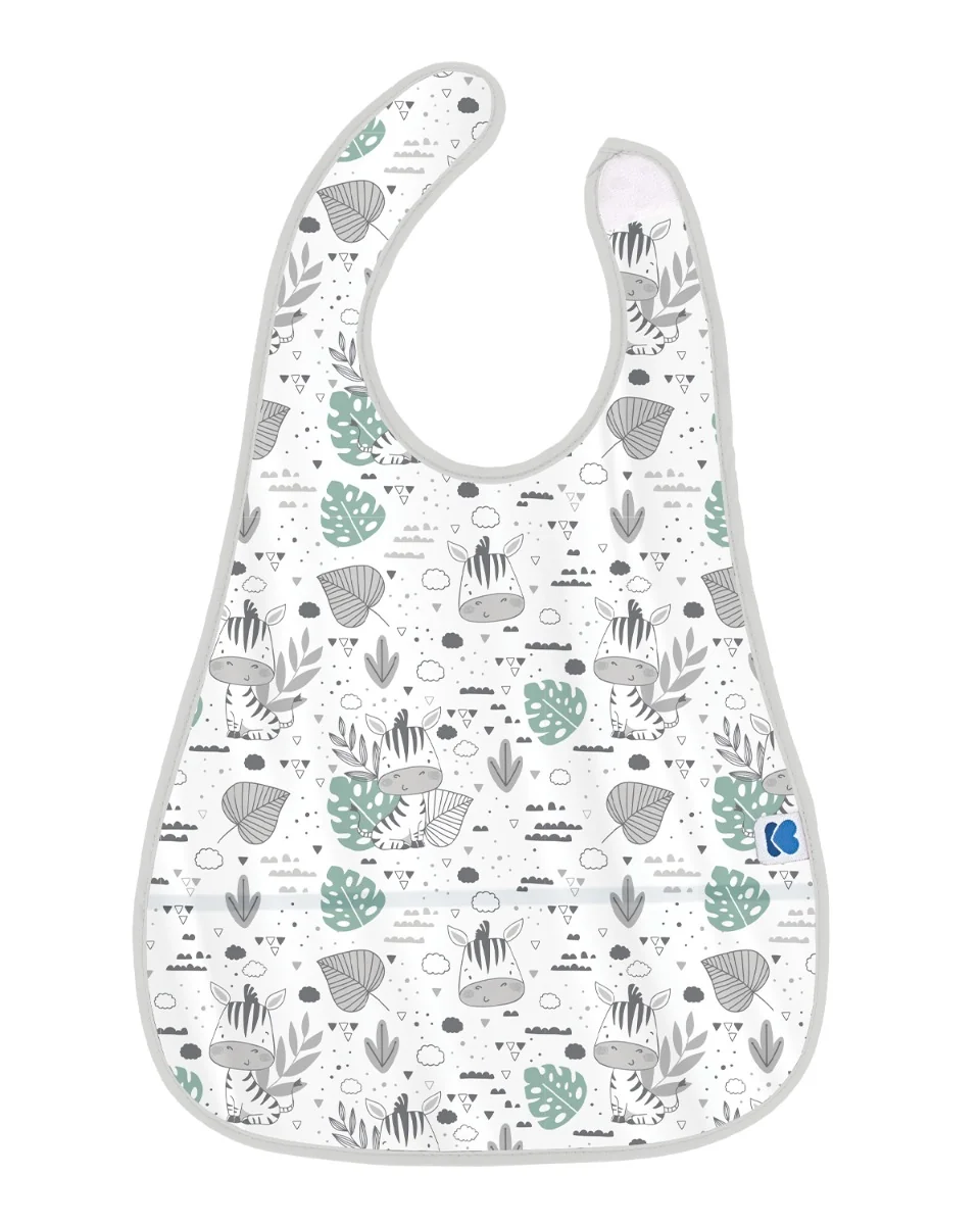 KikkaBoo Bryndák plastový s kapsou Savanna Grey