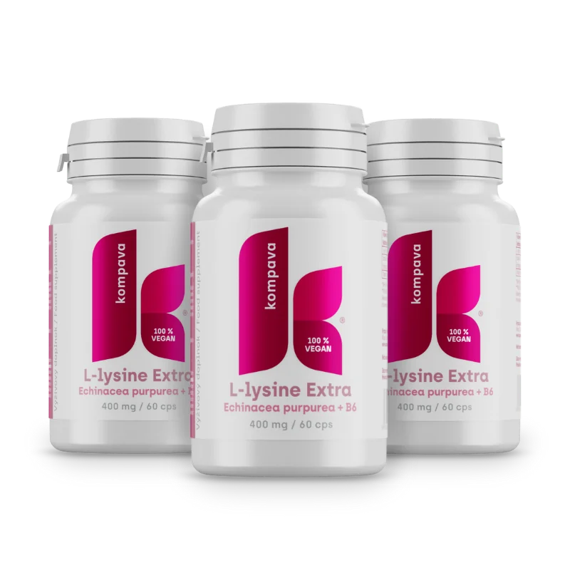 KOMPAVA L-lysin Extra 400 mg/60 kapslí