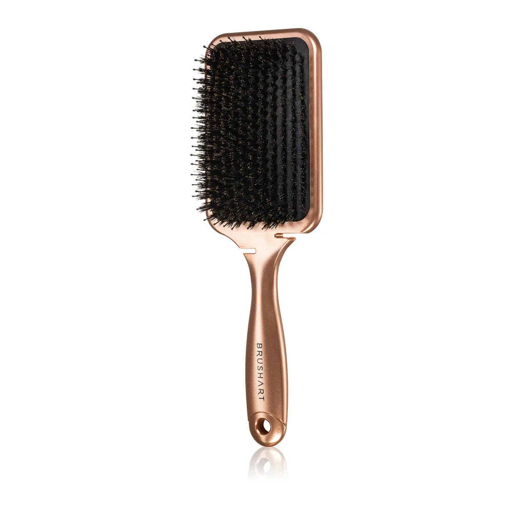 BrushArt Hair Plochý kartáč s kančími štětinami 1 ks bronzová