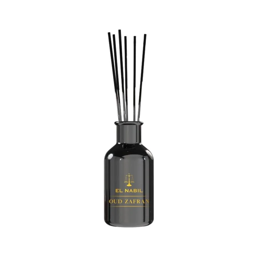 El Nabil Aroma difuzér s tyčinkami - Oriental Collection - OUD ZAFRAN -  125ml