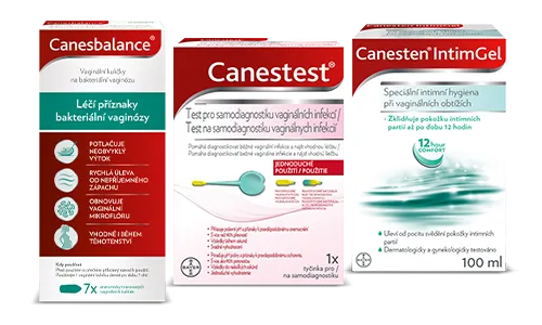 Produkty Canesten, Canesbalance, Canestest na bakteriální vaginózu