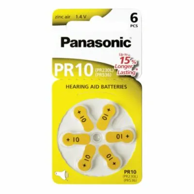 Panasonic PR 10 baterie do naslouchadel 6 ks