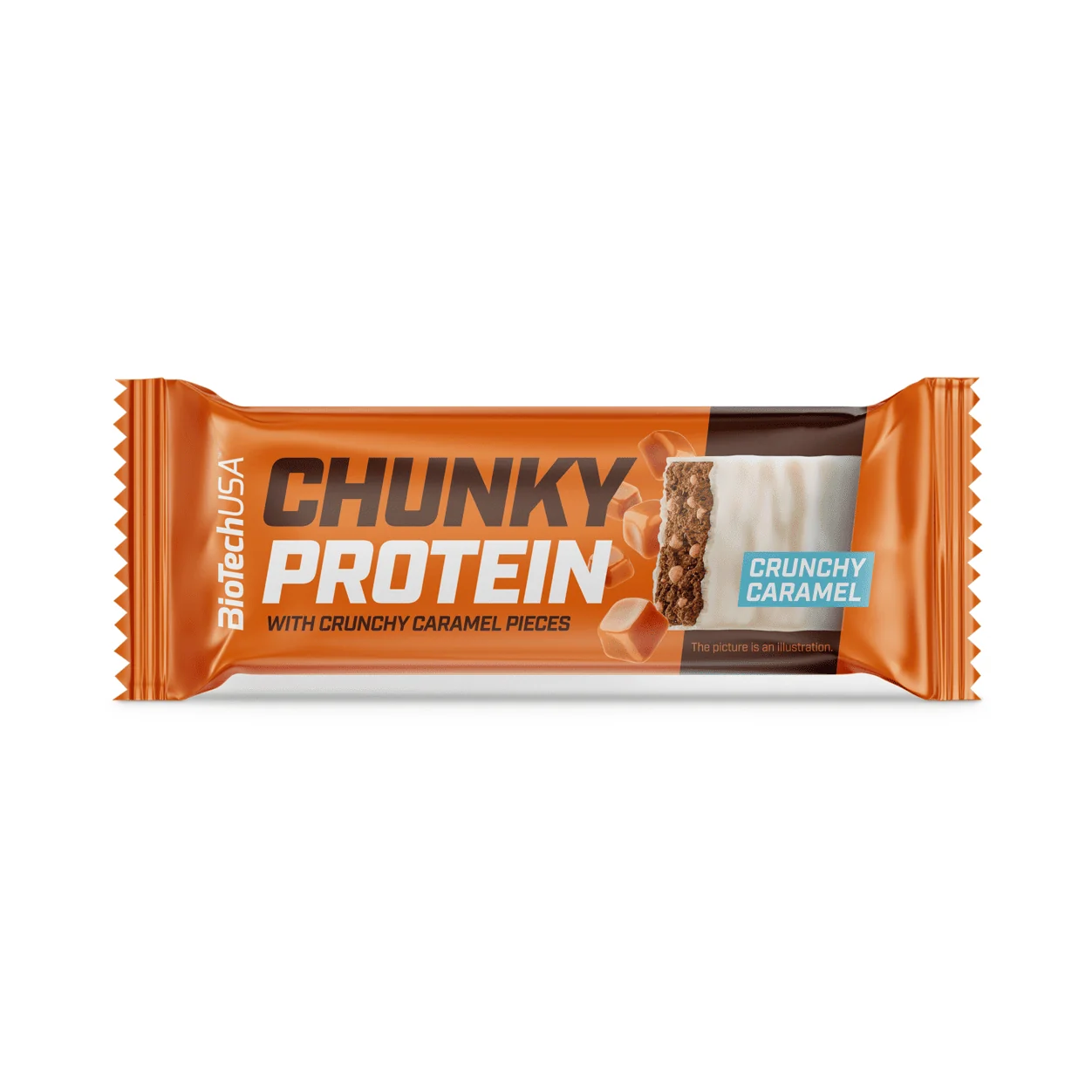 BioTech USA Chunky Protein Bar Crunchy Caramel 50 g