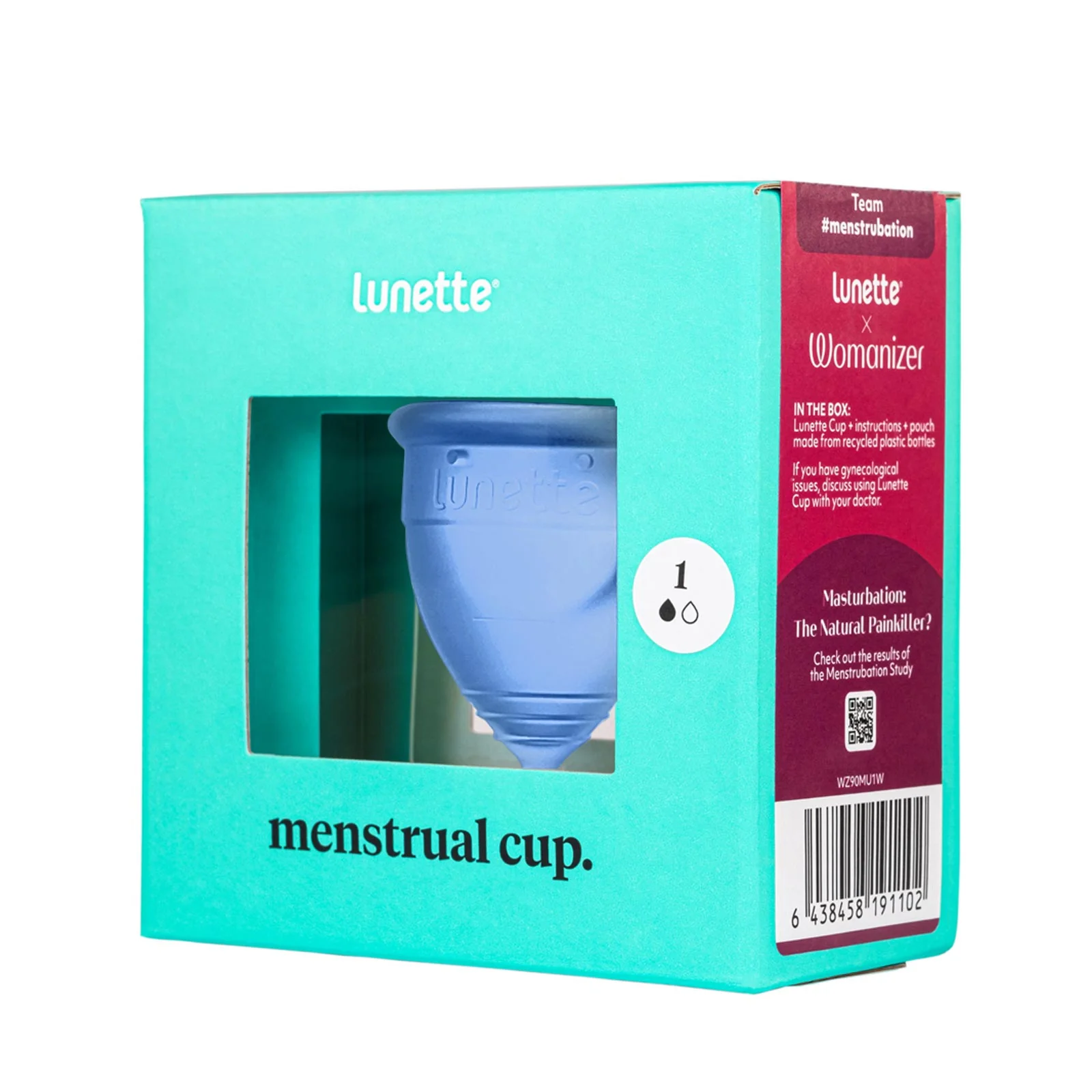 Lunette Menstruační kalíšek - Menstrual Cup - modrá
