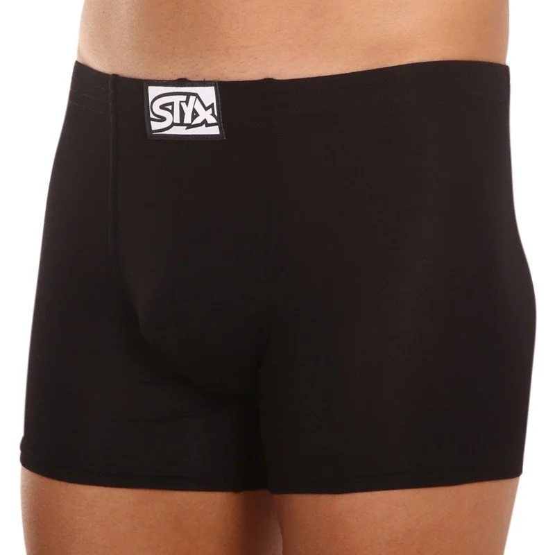 Styx 3PACK pánské boxerky long klasická guma vícebarevné (3F96019) XL