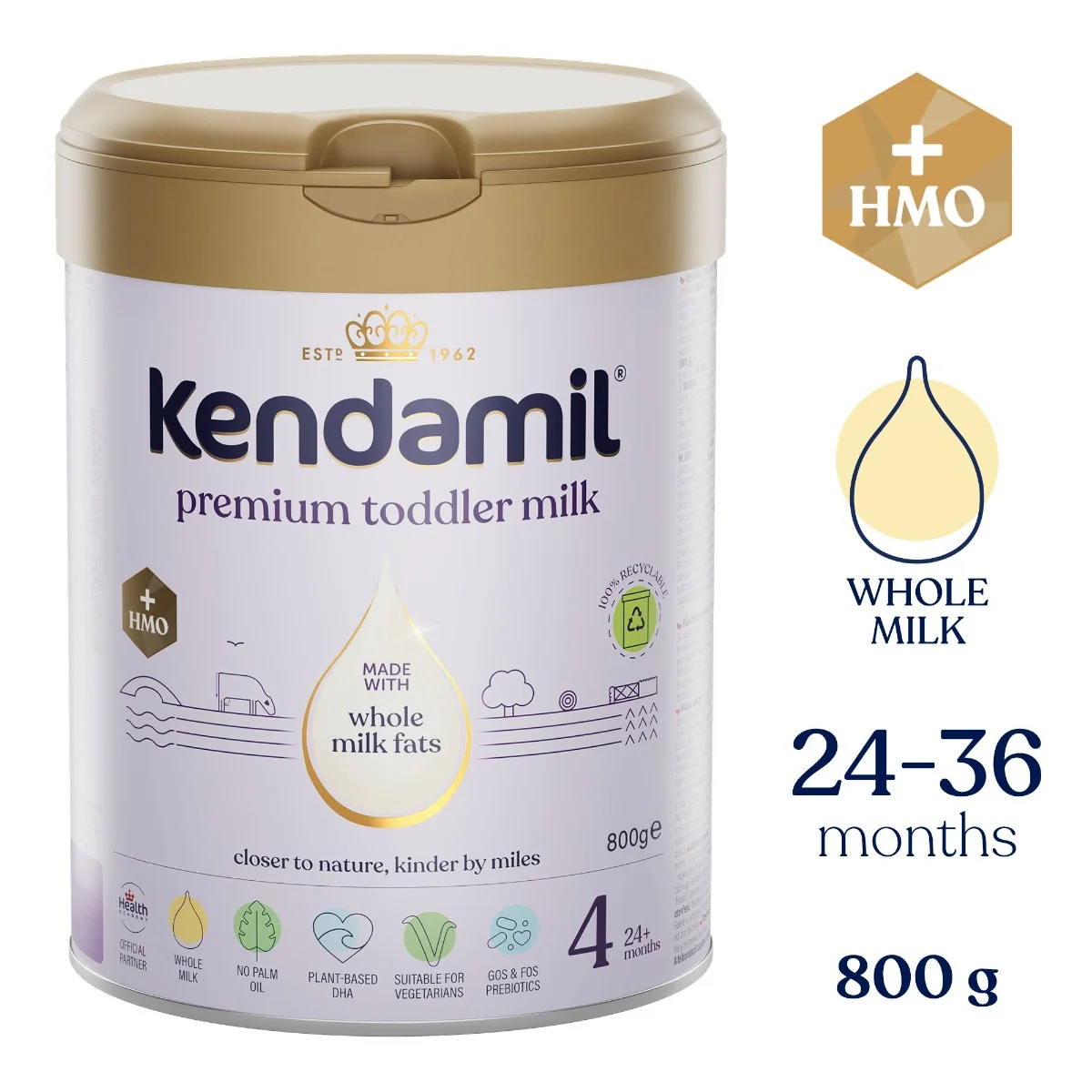 Kendamil 4 Premium Batolecí mléko HMO+ 800 g