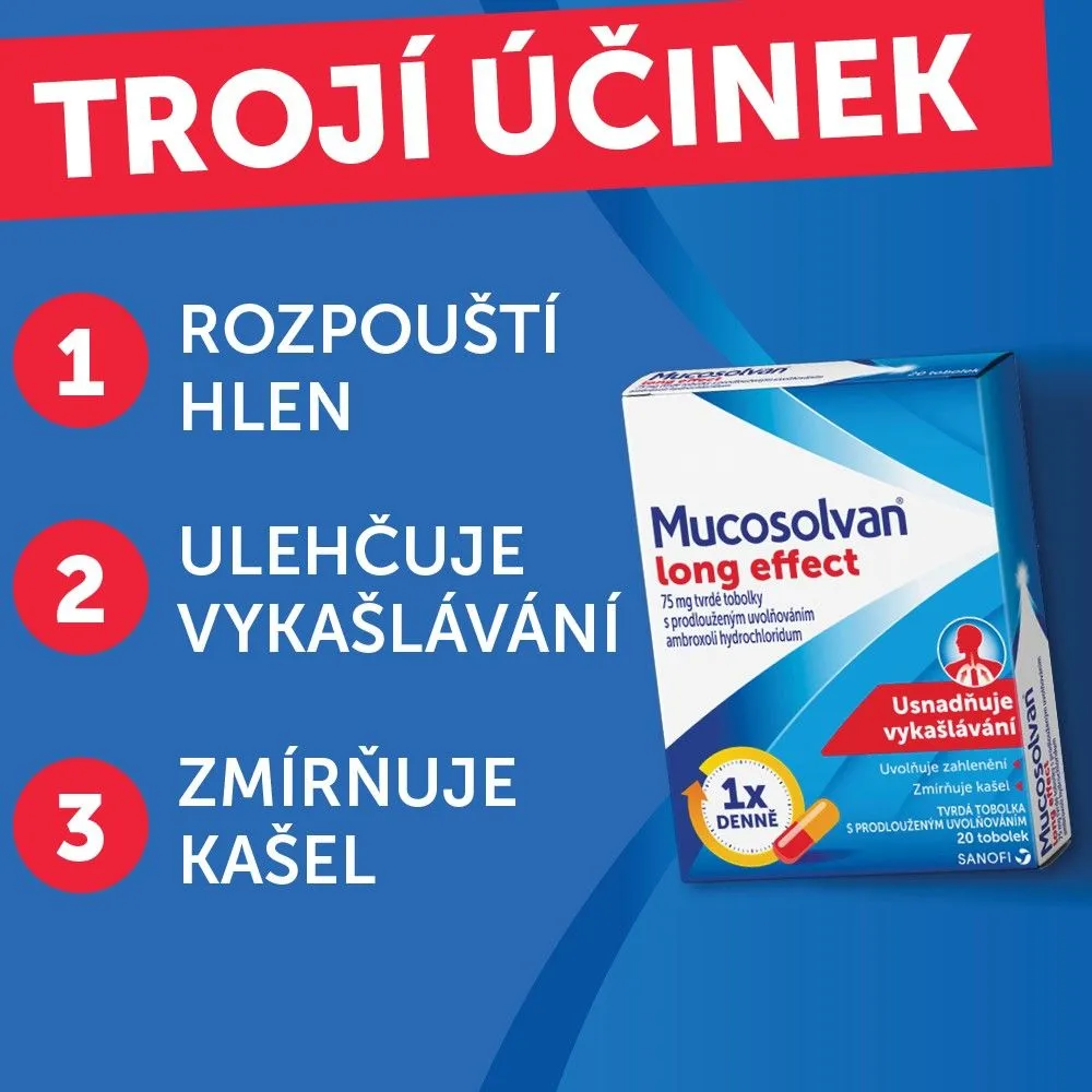 Mucosolvan Long Effect 75 mg 20 tobolek 