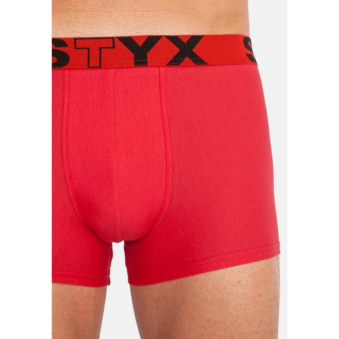 Styx Pánské boxerky sportovní guma červené (G1064) XL