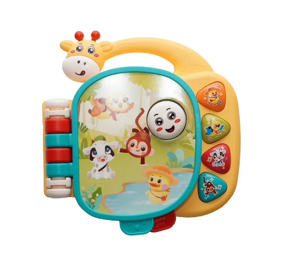Bo Jungle hudební knížka Giraffe 12m+