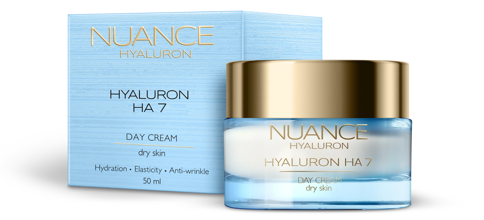 NUANCE Hyaluron HA7 Denní krém pro suchou pleť 50 ml