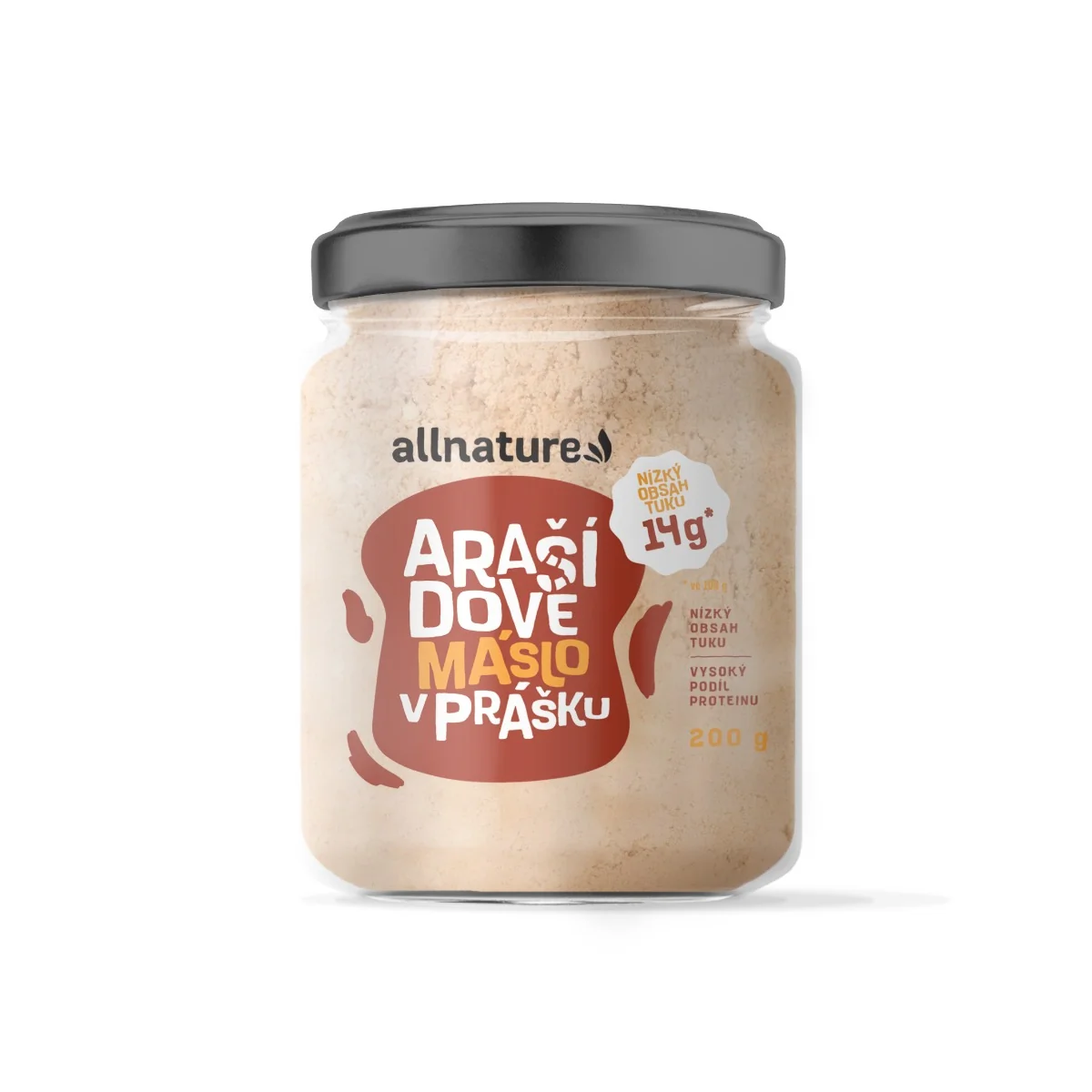 Allnature Arašídový krém v prášku 200 g