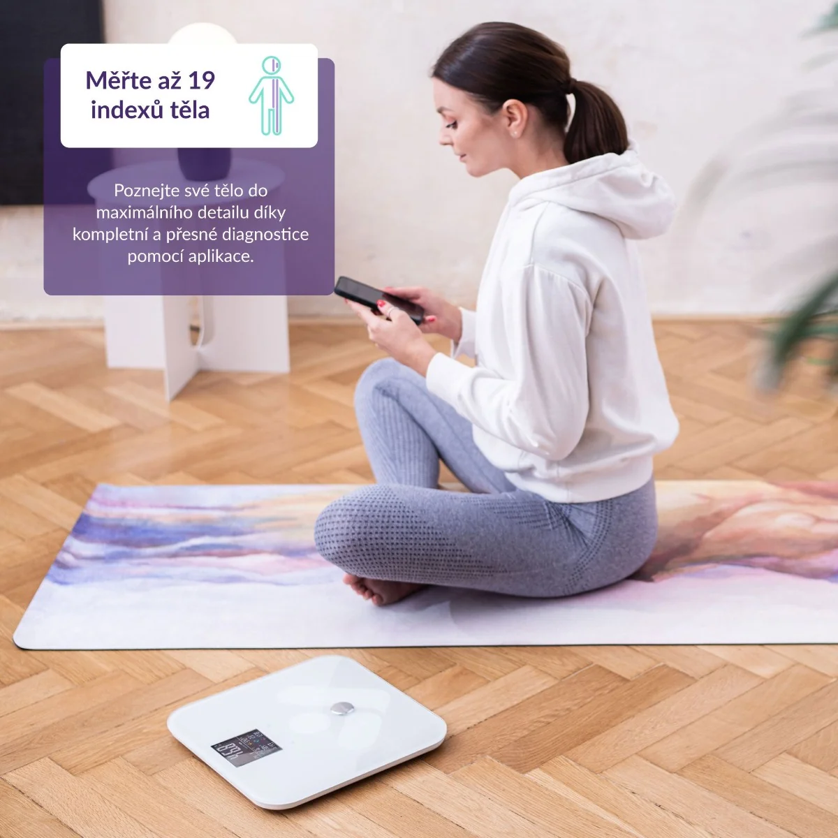 Truelife FitScale W7 BT White digitální váha