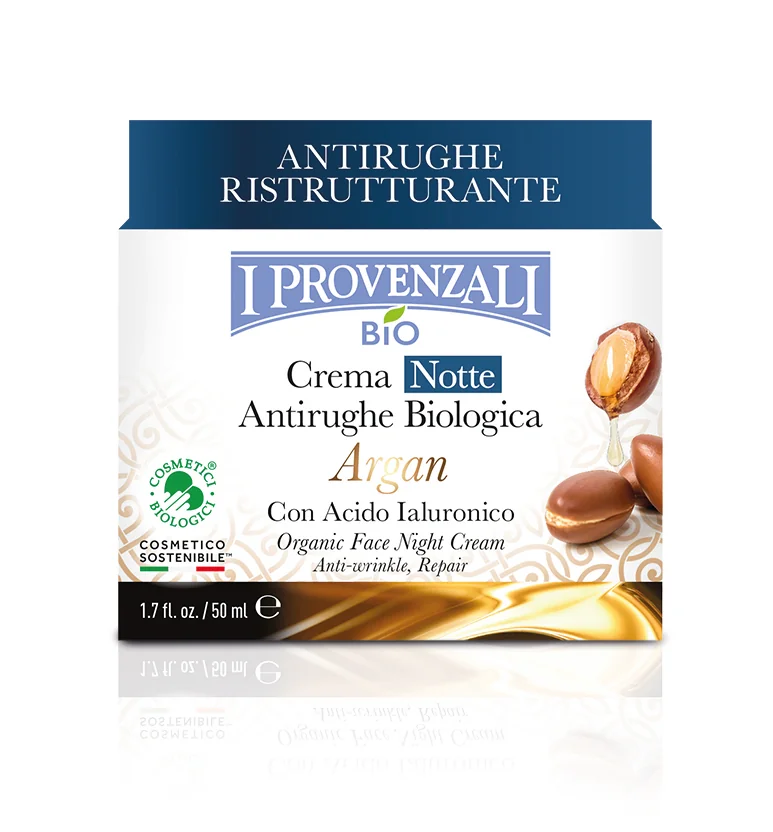 I Provenzali Bio Noční krém proti vráskám Argan 50 ml