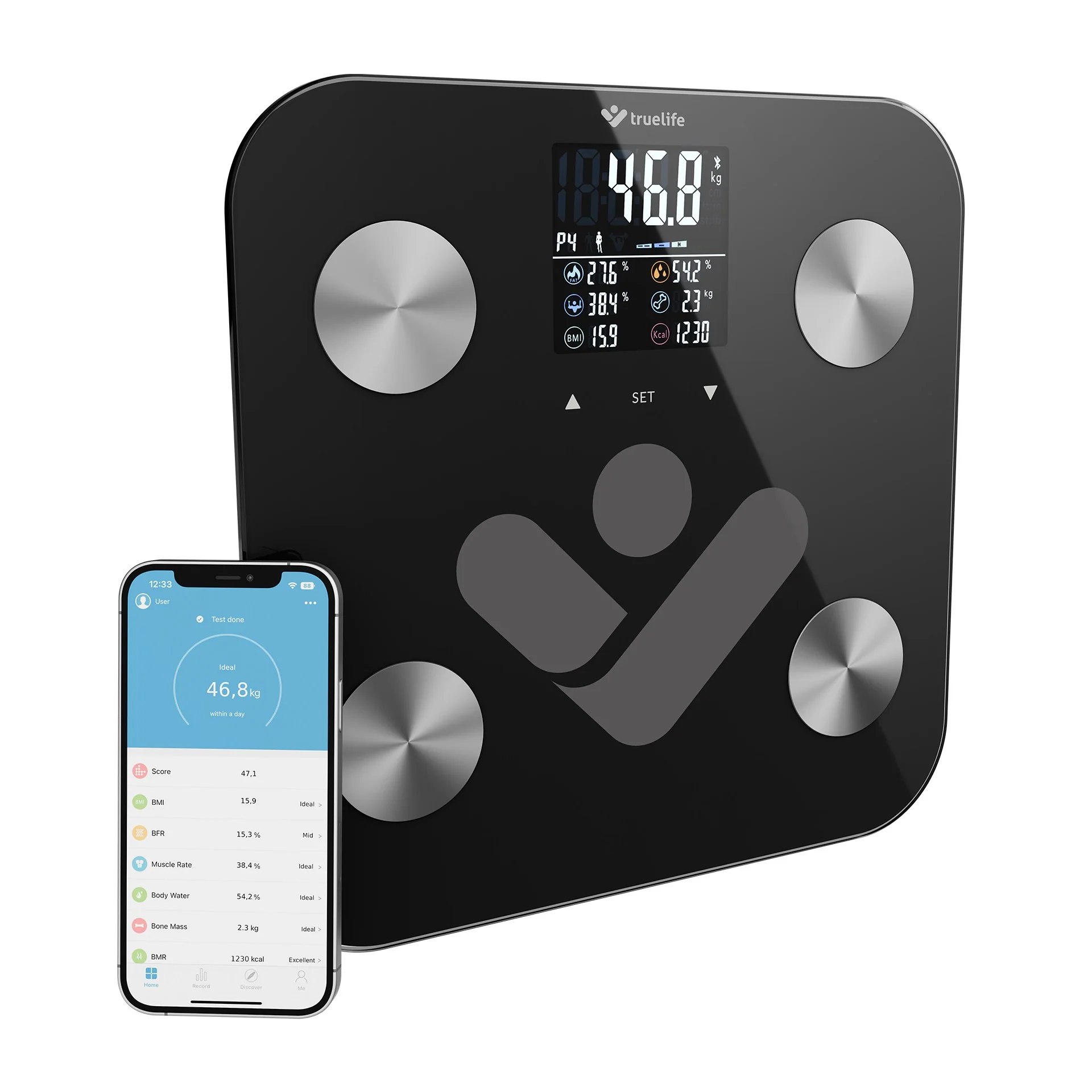 Truelife FitShape S6 BT osobní váha černá