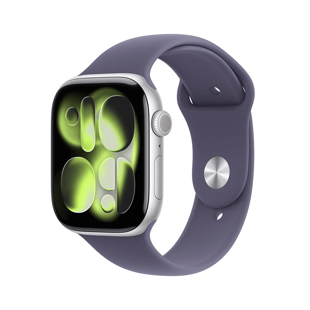 Apple Watch Series 11 46mm Silver, Purple SB, S/M chytré hodinky