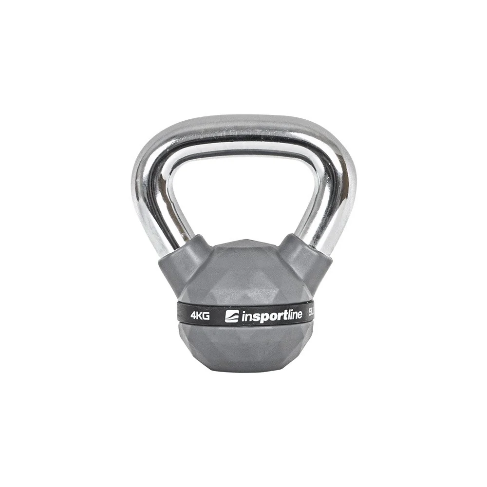 inSPORTline Pogumovaná činka  Ketlebel PU 4kg