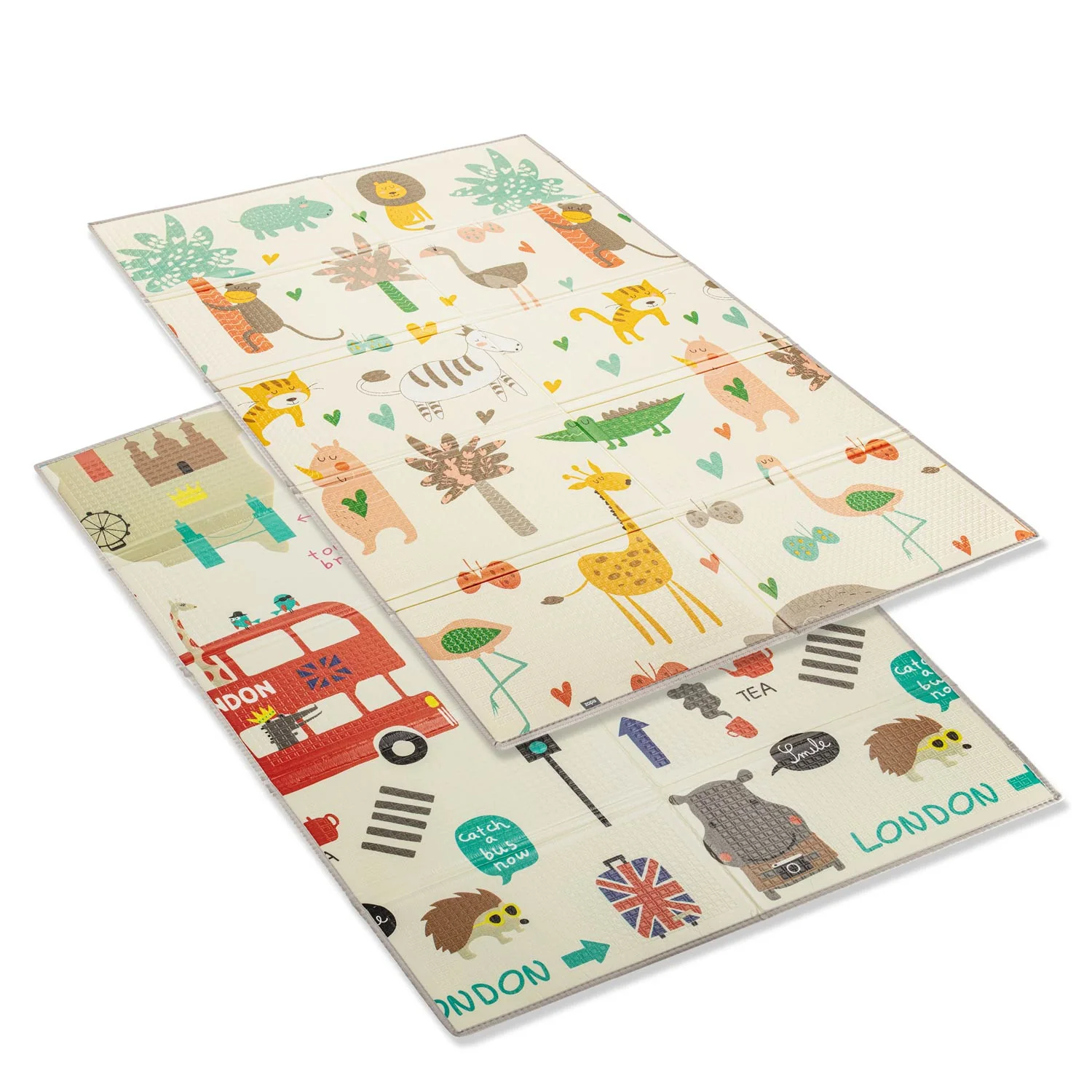 Zopa Multifunkční pěnová skládací podložka oboustranná 180x120, Savana 2