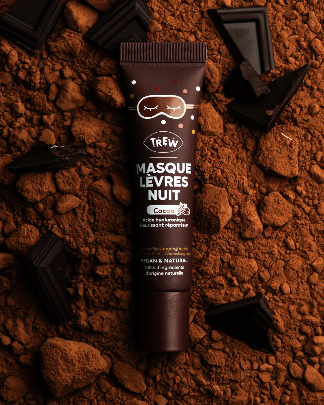 Trew Noční kakaový balzám na rty Cacao 15 ml