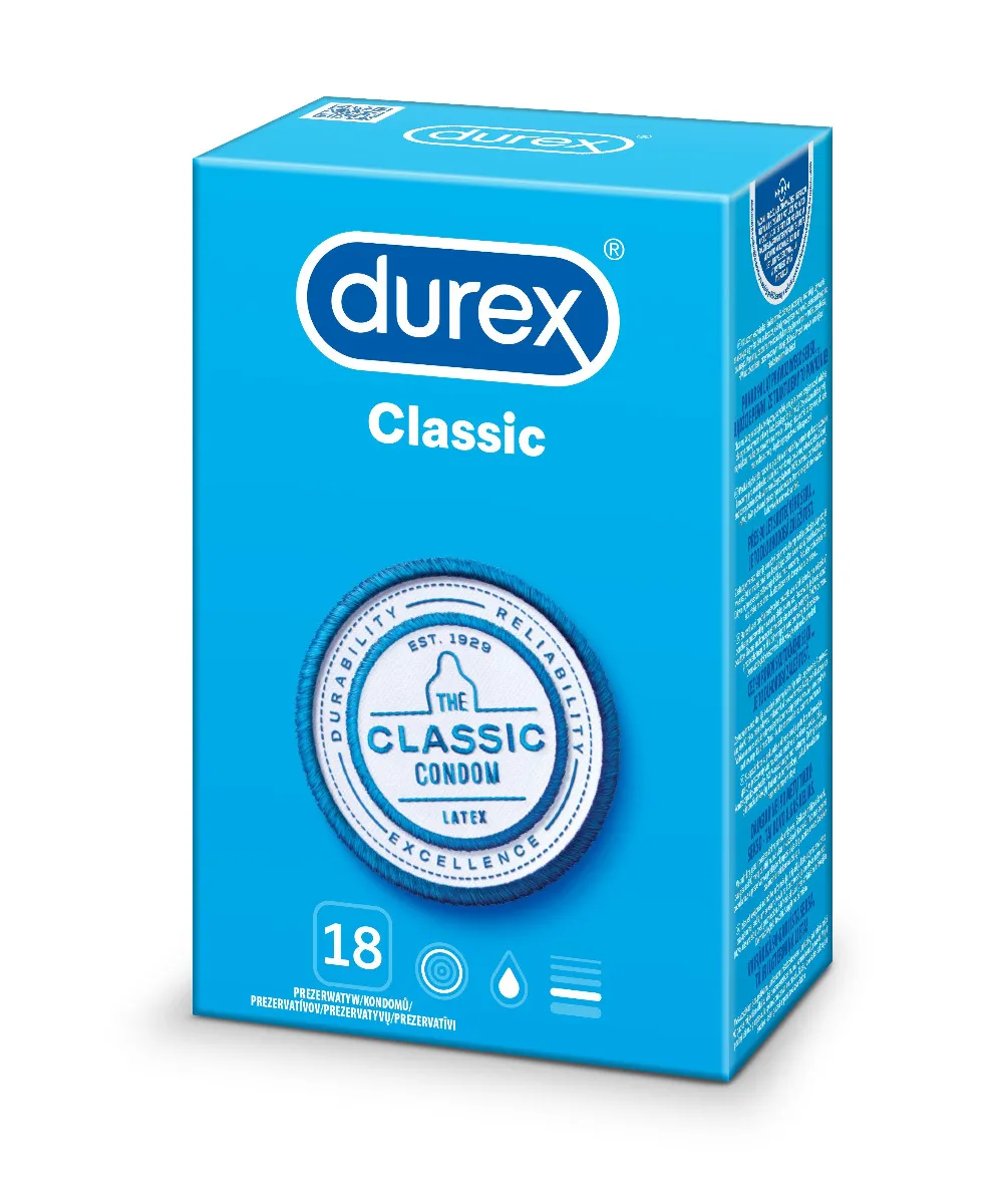 Durex Classic kondomy 18 ks