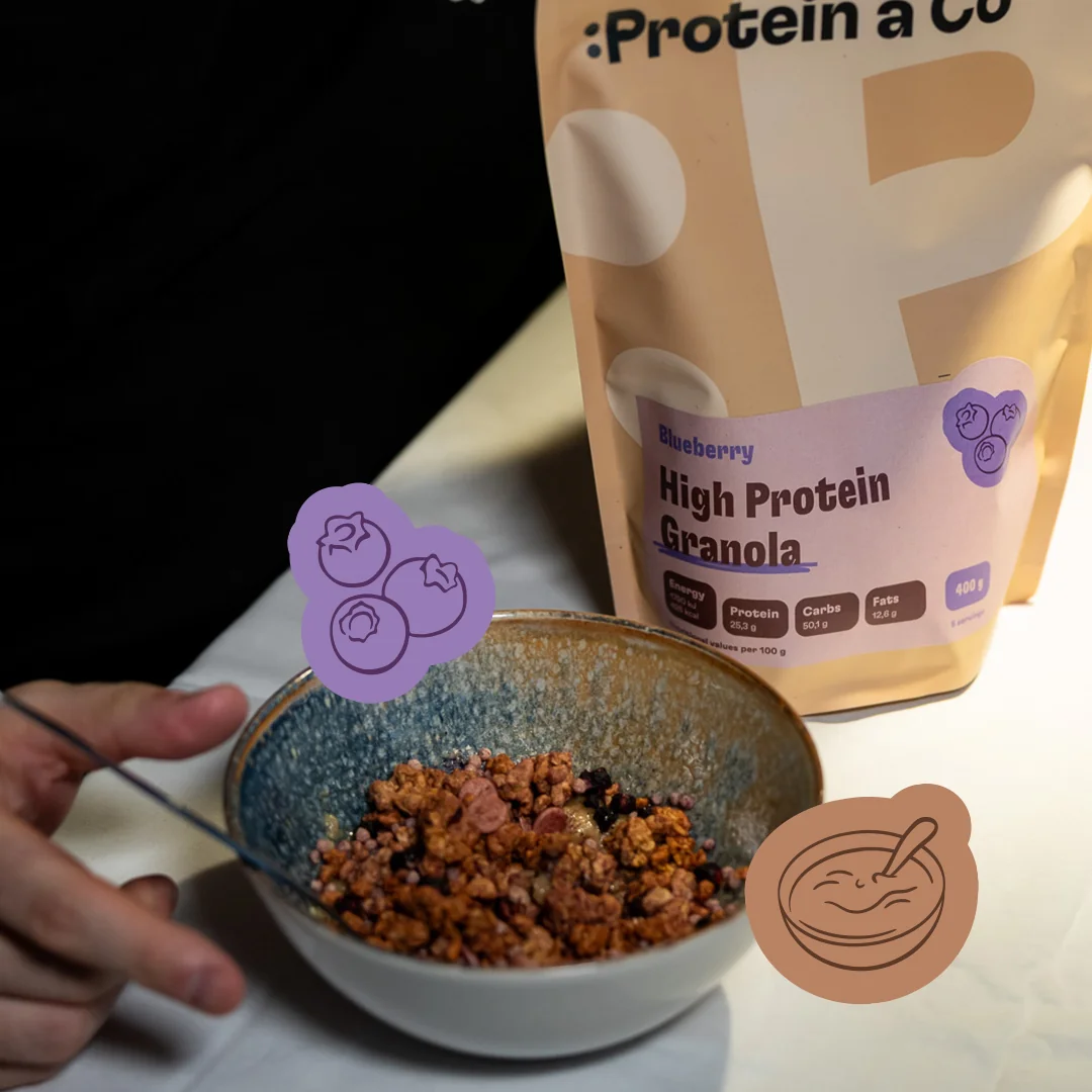 Protein a Co Granola high protein borůvka 400 g