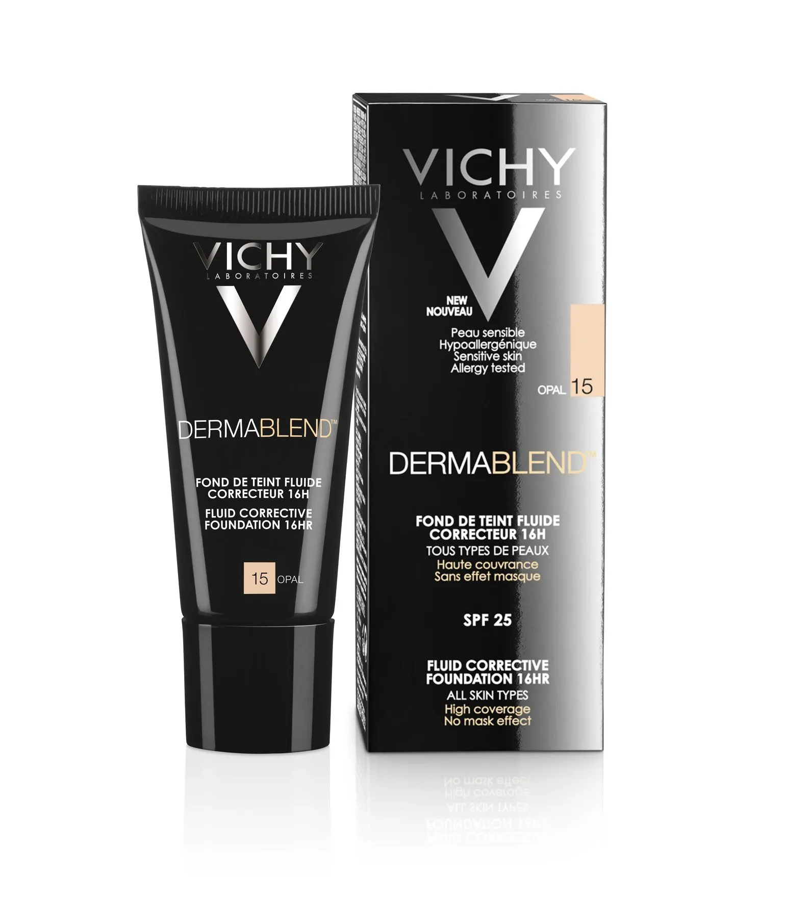 Vichy Dermablend Fluidní korekční make-up 15 světlá 30 ml