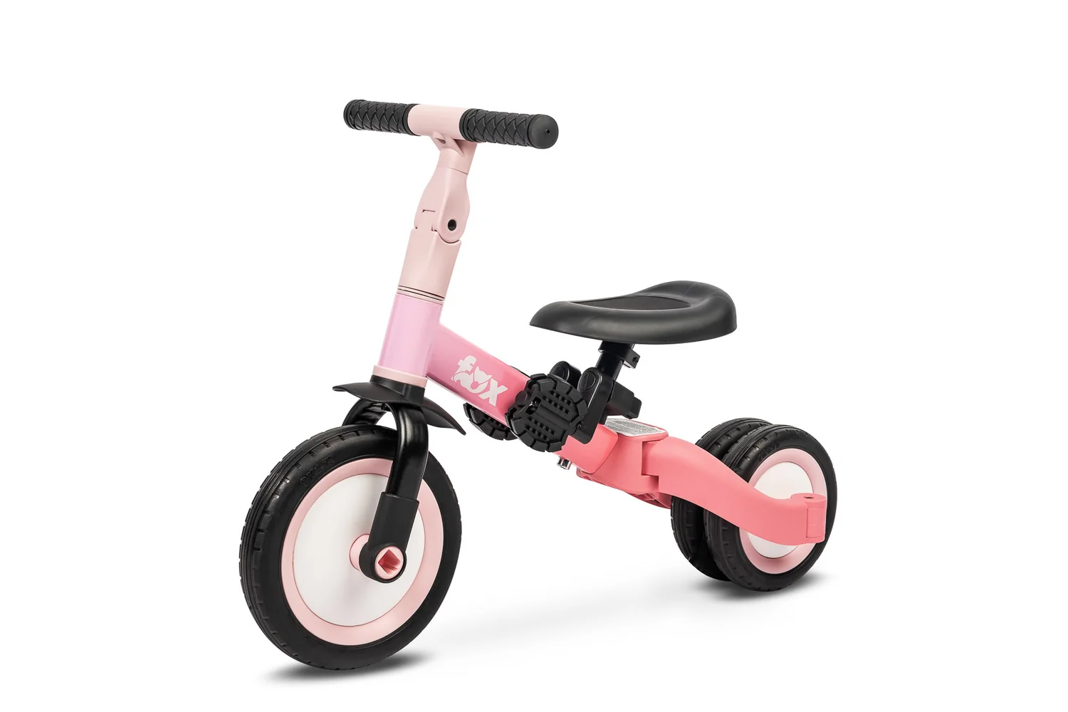 Toyz Multifunkční dětské odrážedlo,  kolo 4v1 Fox - růžové