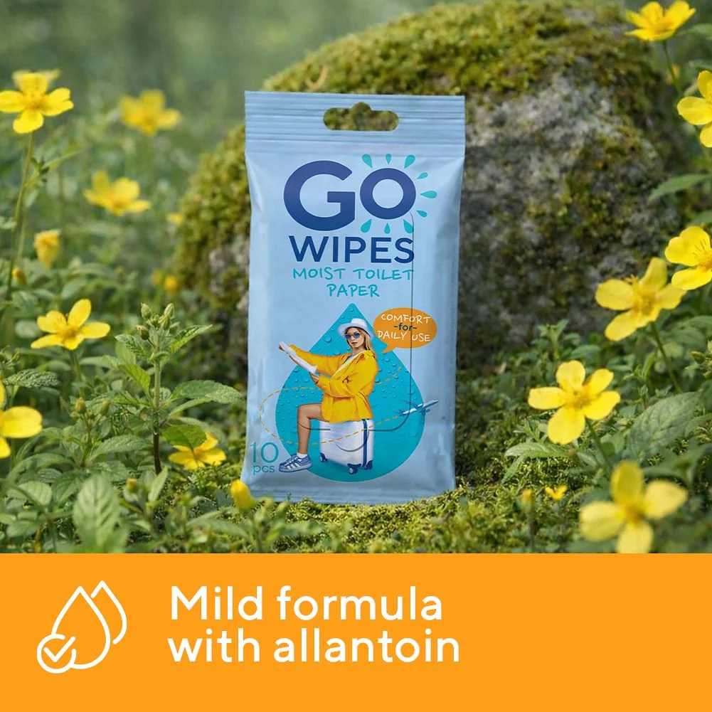 GoWipes Vlhčený toaletní papír Comfort Plastic Free 10 ks