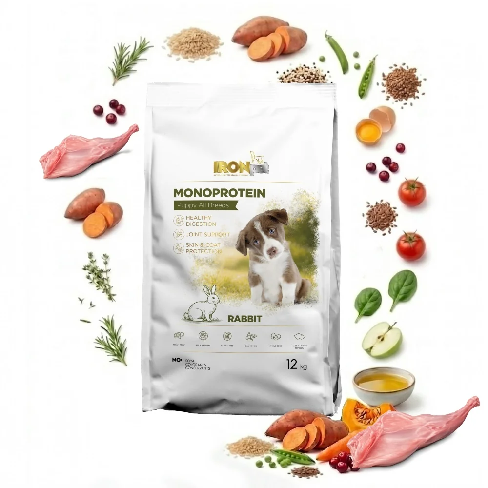 IRONpet Puppy All Breeds Rabbit 12 kg