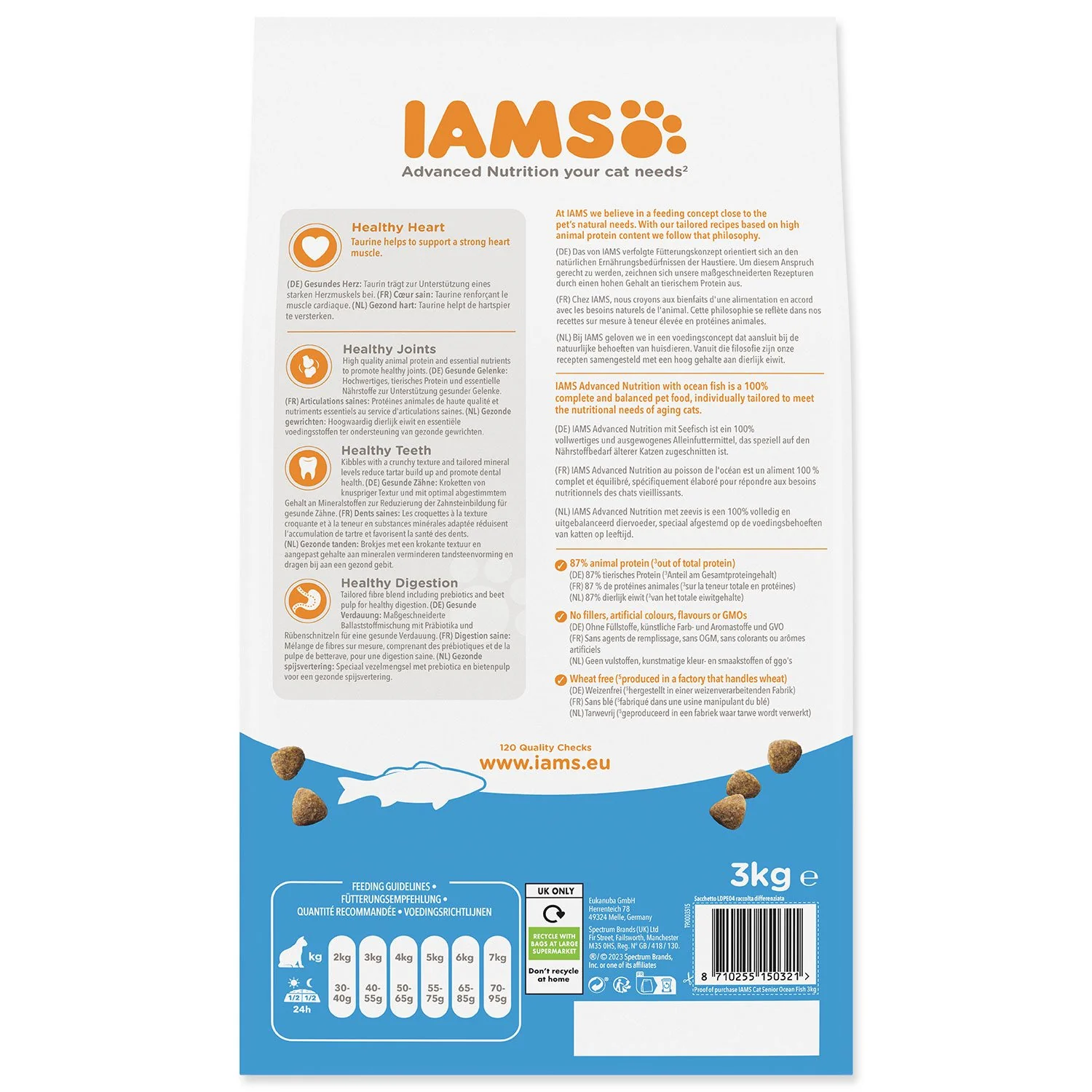 IAMS Krmivo Cat Senior Ocean fish 3kg