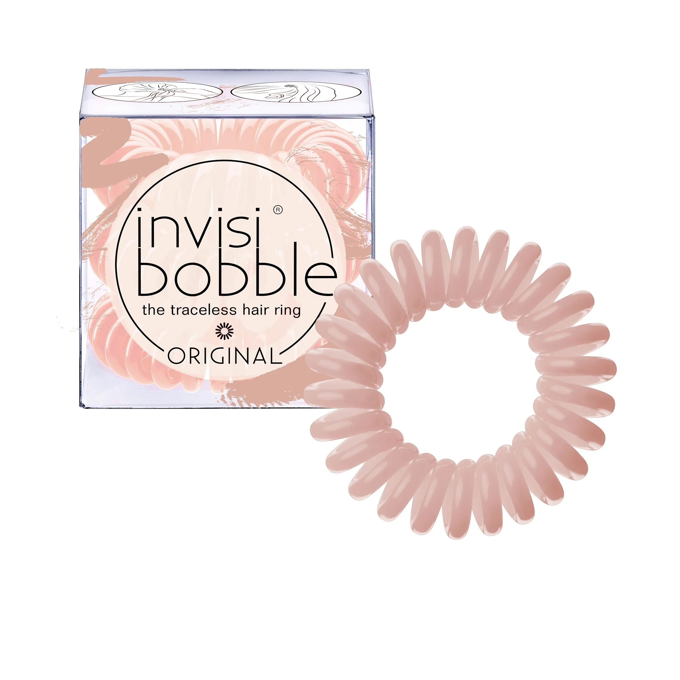 Invisibobble ORIGINAL BC Make-Up Your Mind krémově béžová gumička do vlasů 3ks