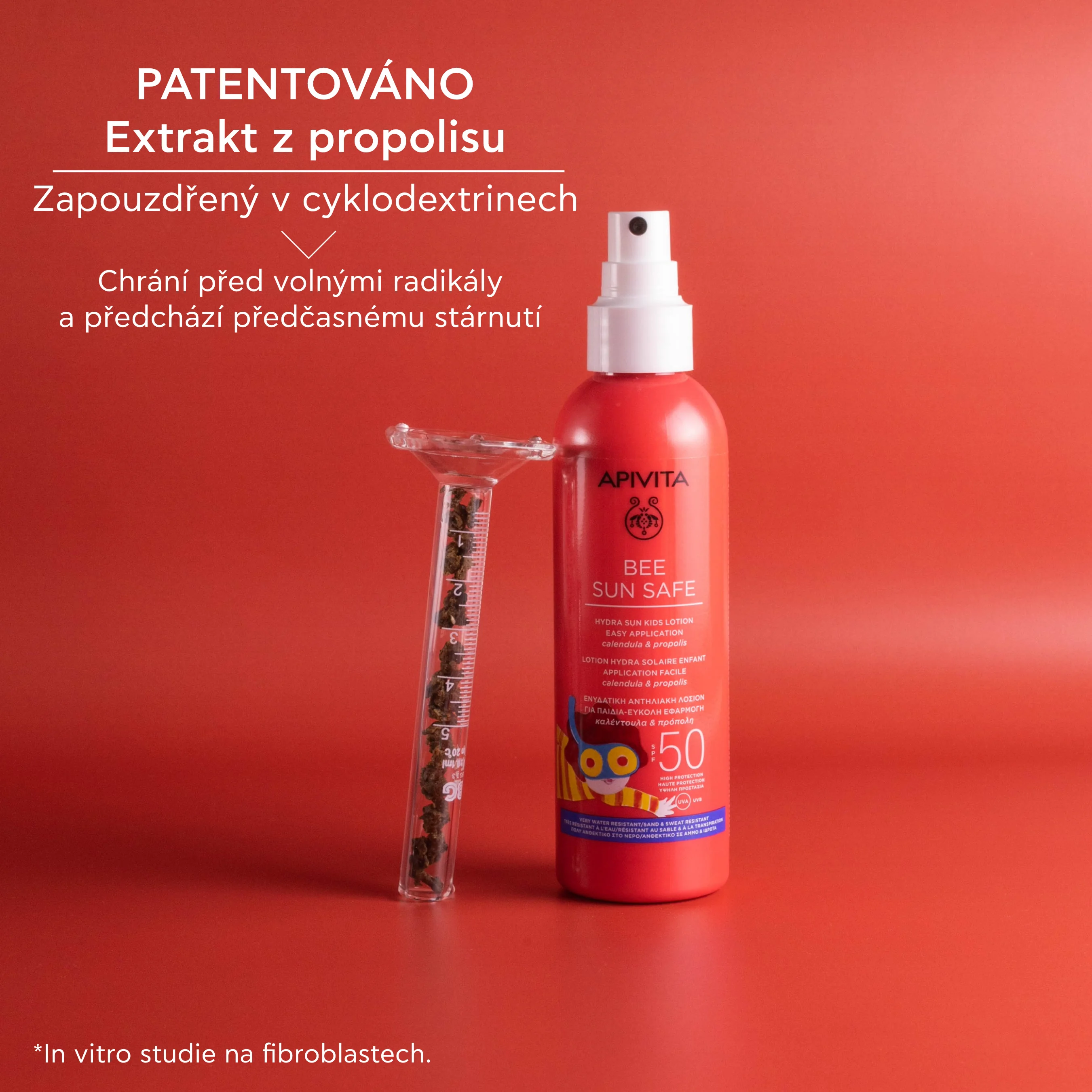 APIVITA Bee Sun Safe Hydra Sun SPF50 dětské opalovací mléko 200 ml