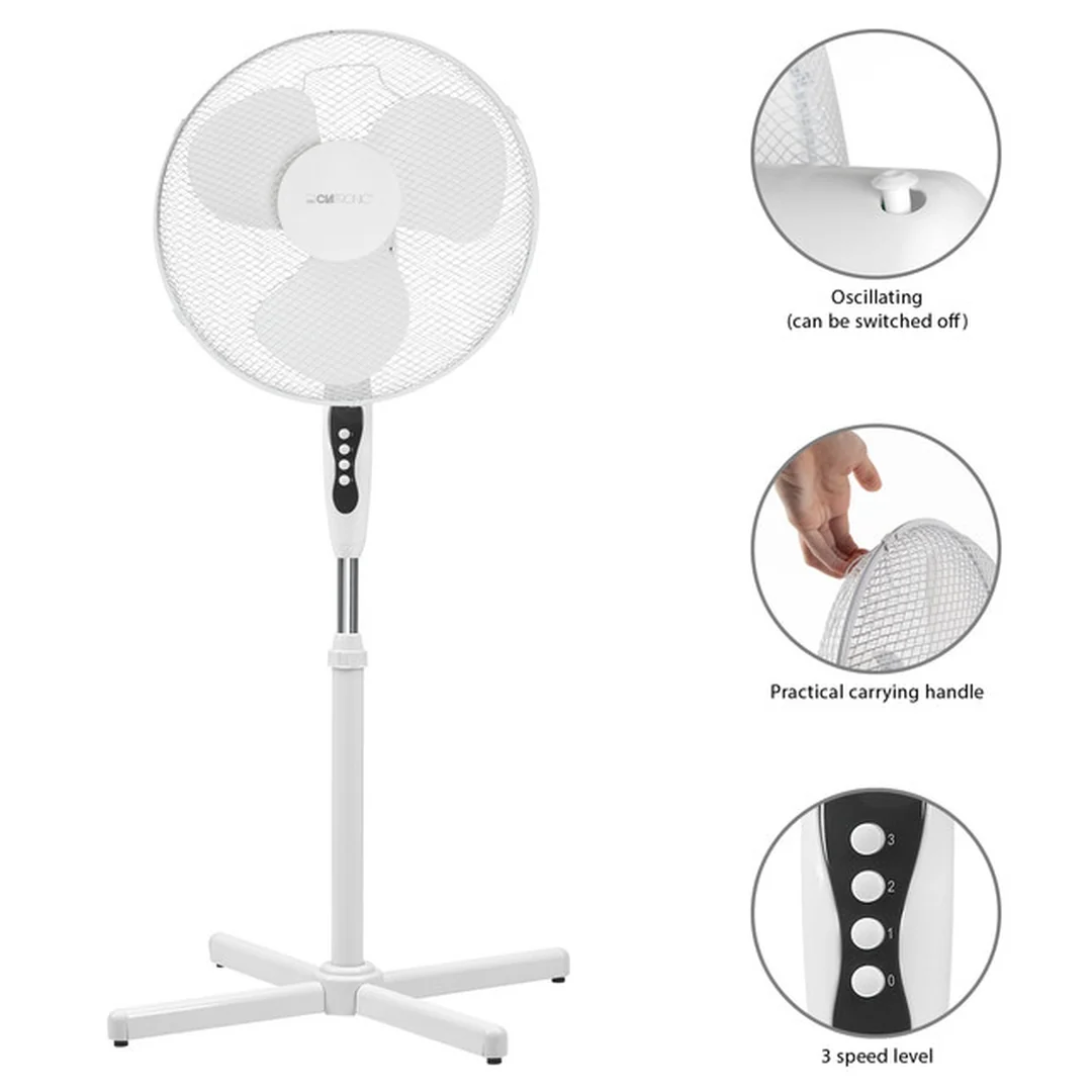 CLATRONIC VL 3603 S WH ventilátor 40cm stojanový