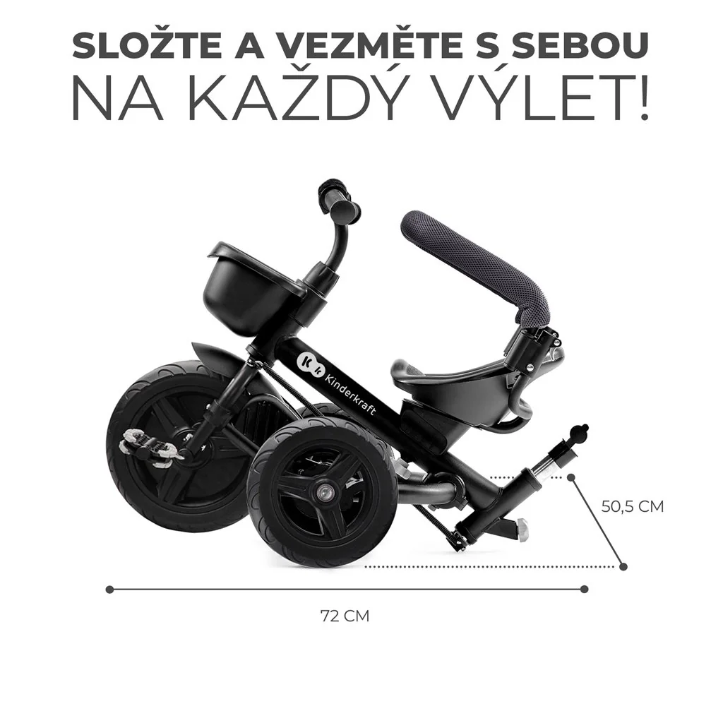 Kinderkraft Tříkolka Aveo Malachite Grey