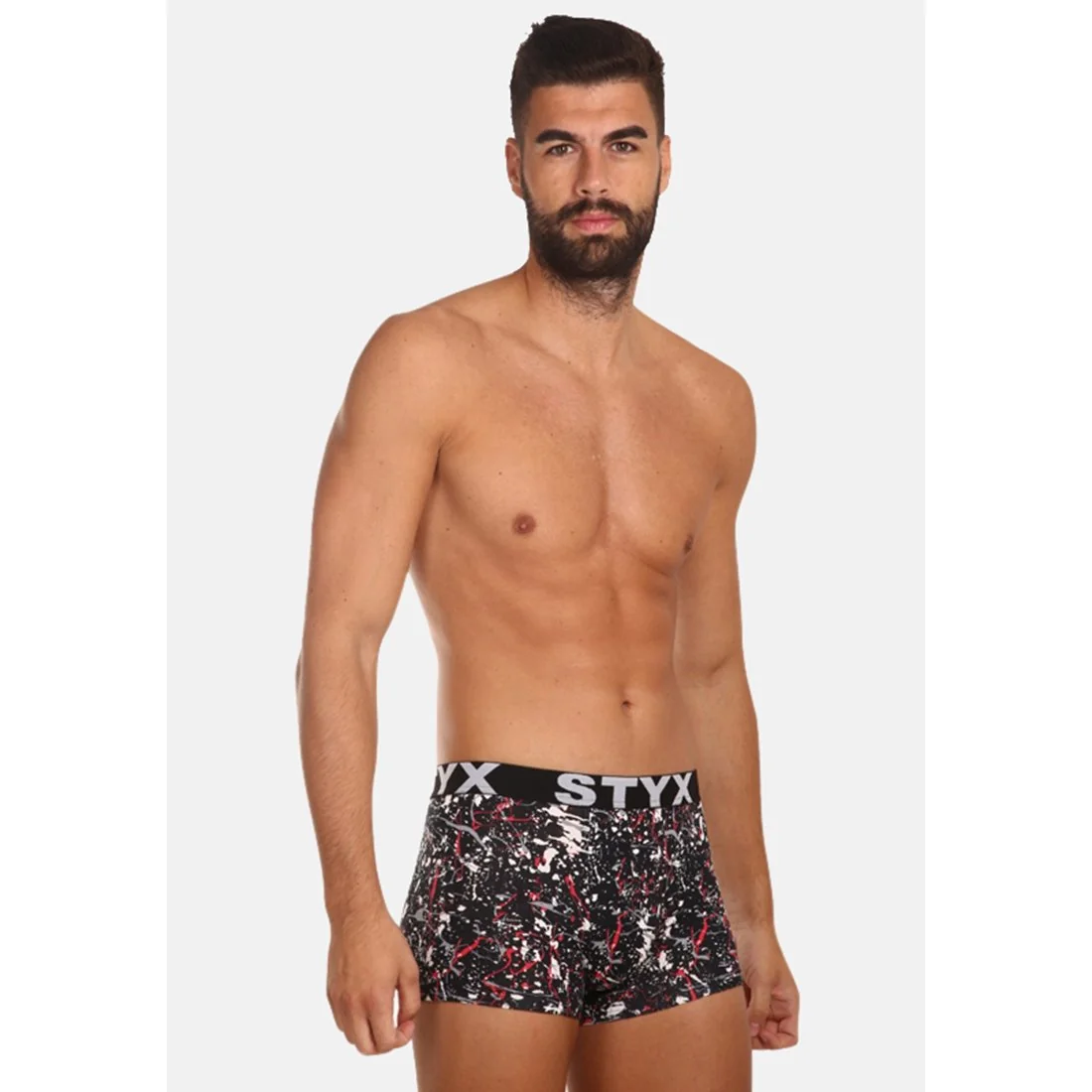 Styx Pánské boxerky art sportovní guma nadrozměr Jáchym (R850) 4XL