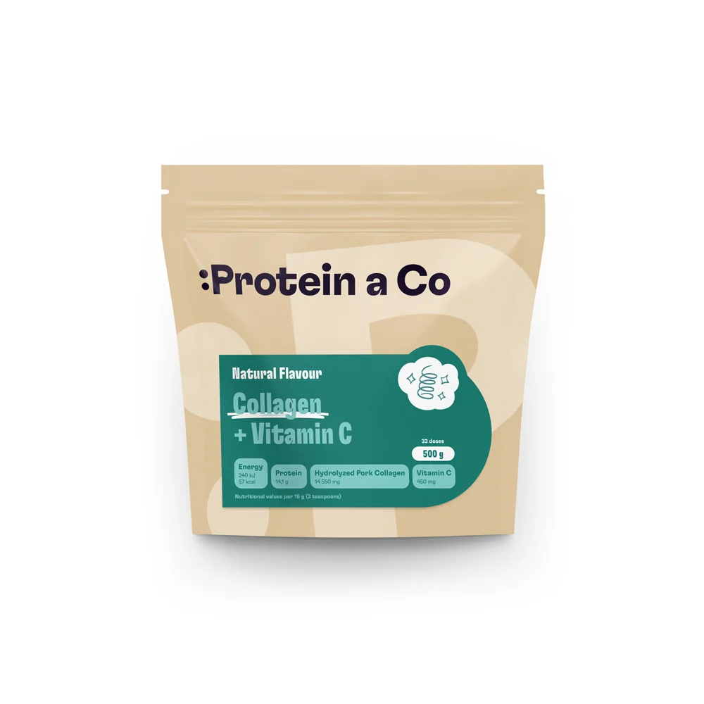Protein a Co Kolagen + vitamin C Bez příchutě