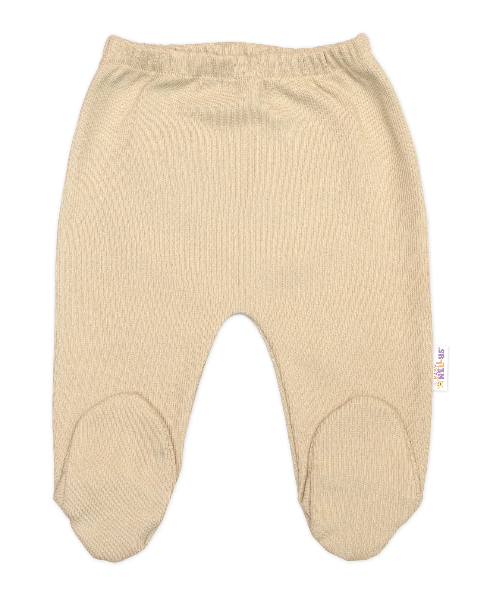 Baby Nellys Žebrovaná sada, Star 5D, body, polodupačky, kabátek, čepička - bílá,béžová, 62