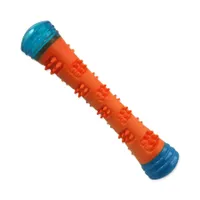 Dog Fantasy Hračka hůlka kouzelná svítící pískací oranžovo-modrá 4,6 x 4,6 x 23 cm
