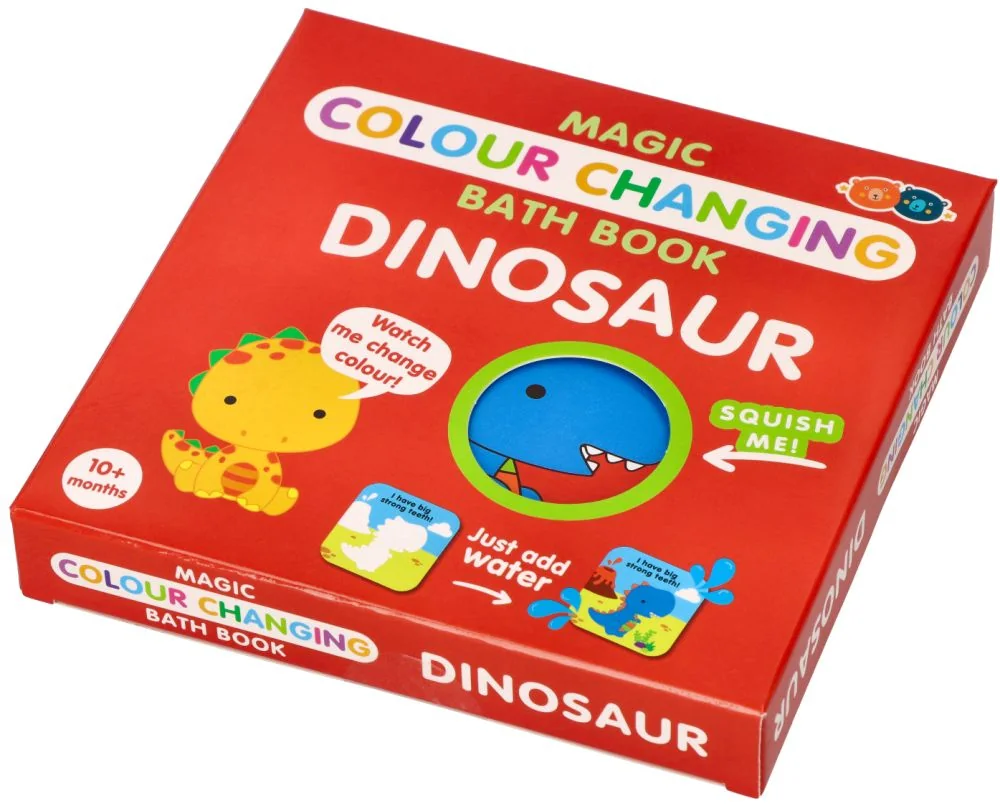 Barney&Buddy Kouzelná knížka do vany  - Dinosaurus - červená