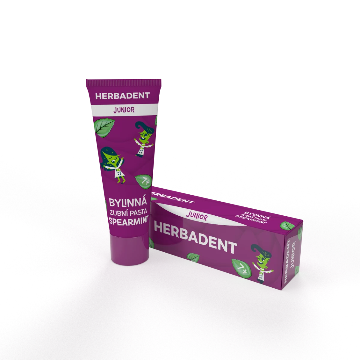 Herbadent Junior Bylinná zubní pasta Spearmint 75 ml